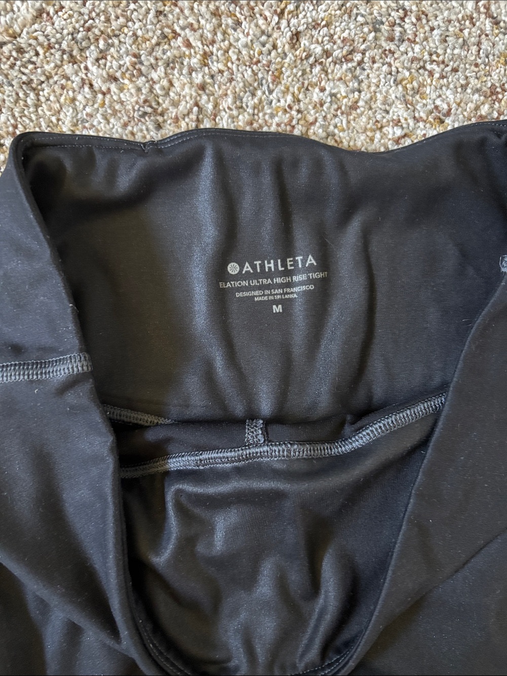 Athleta Black Girls' Performance Leggings - Picture 2 of 3